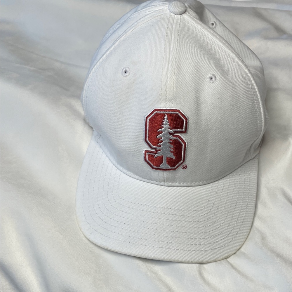 Stanford Nike White Hat with Red Stanford S
